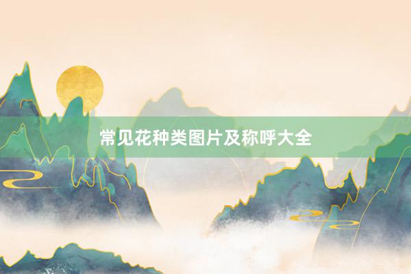 常见花种类图片及称呼大全